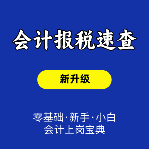 《会计报税速查》+全套报税讲义